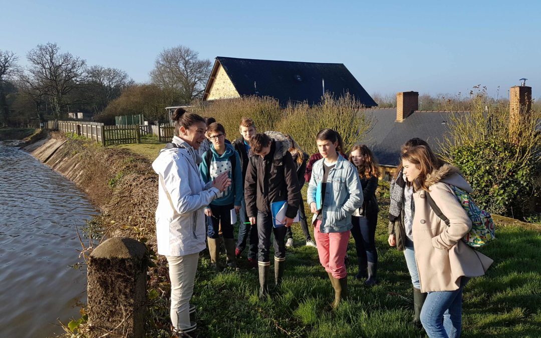 Visite d’une pisciculture à Montjean.