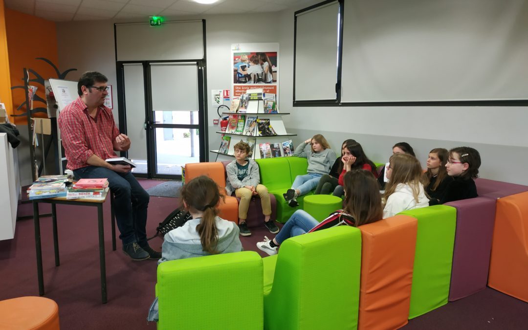 Venue de Thierry Mousset, de la librairie Jeux Bouquine à Laval pour l’atelier Lecture